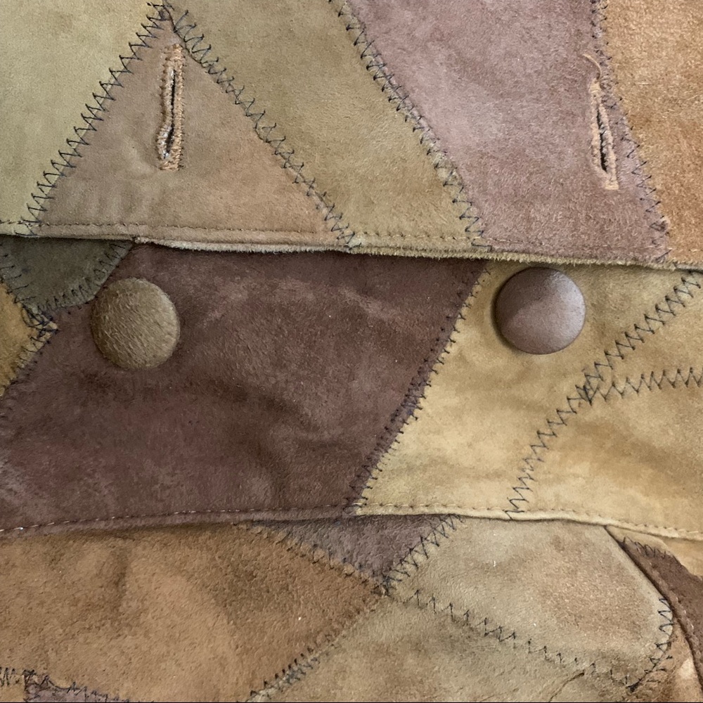 Neutral zone patchwork leather jacket, men medium - Picture 6 of 8